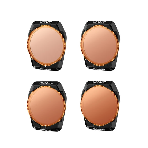 For DJI Air 3S Sunnylife Camera Lens Filter, Filter:4 in 1 ND8-64PL