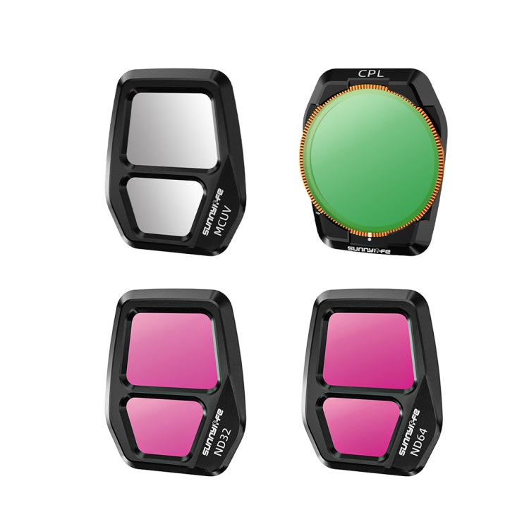 For DJI Air 3S Sunnylife Camera Lens Filter, Filter:4 in 1 UV CPL ND32 ND64 - free shipping - PMC Jewellery - Order now!