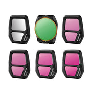 For DJI Air 3S Sunnylife Camera Lens Filter, Filter:6 in 1 UV CPL ND8-64