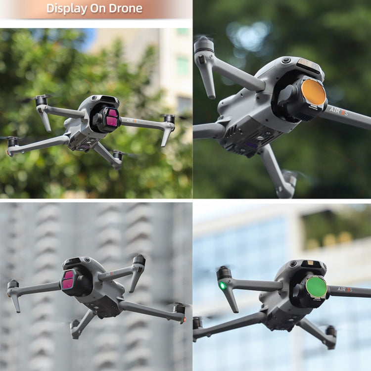 For DJI Air 3S Sunnylife Camera Lens Filter, Filter:4 in 1 ND8-64 - free shipping - PMC TechLife - Order now!