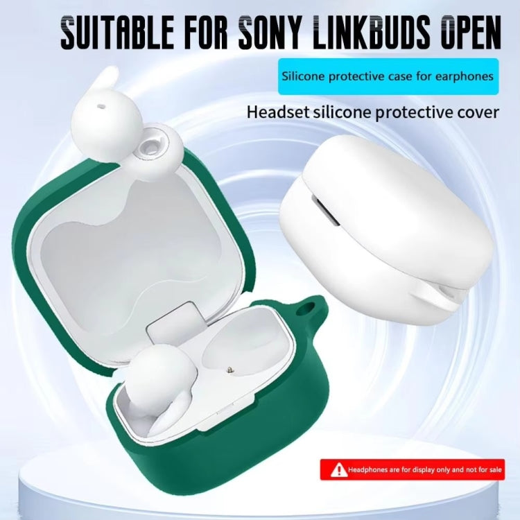 For Sony linkBuds Open Headset Silicone Protective Case(White)