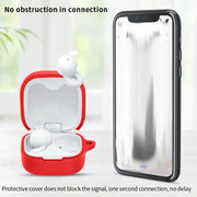 For Sony linkBuds Open Headset Silicone Protective Case(White)