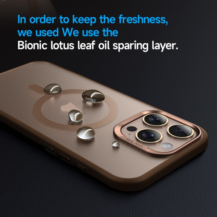 For iPhone 16 Plus SULADA Light Sand MagSafe Magnetic PC Hybrid TPU Phone Case(Grey) - free shipping - PMC Jewellery - Order now!