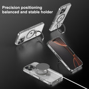 For iPhone 16 SULADA Transparent MagSafe Magnetic Holder Phone Case
