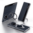 For Huawei Mate X5 / X3 SULADA Smart View Window MagSafe Magnetic Holder Leather Phone Case(Blue) - Huawei Cases by SULADA | Online Shopping South Africa | PMC TechLife | Buy Now Pay Later Mobicred