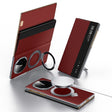For Huawei Mate XT Ultimate Design SULADA Smart View Window MagSafe Magnetic Holder Leather Phone Case(Red) - Huawei Cases by SULADA | Online Shopping South Africa | PMC TechLife | Buy Now Pay Later Mobicred