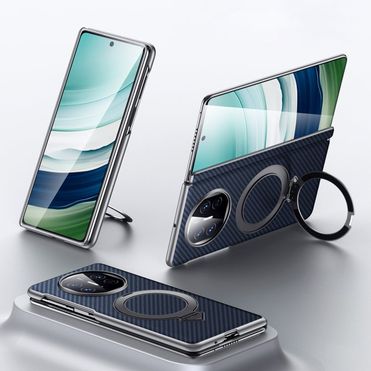 For Huawei Mate X5 / X3 SULADA Kevlar Texture MagSafe Magnetic Holder Phone Case(Blue) - Huawei Cases by SULADA | Online Shopping South Africa | PMC TechLife | Buy Now Pay Later Mobicred