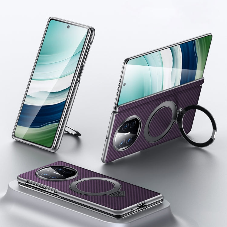 For Huawei Mate X5 / X3 SULADA Kevlar Texture MagSafe Magnetic Holder Phone Case(Purple) - Huawei Cases by SULADA | Online Shopping South Africa | PMC TechLife | Buy Now Pay Later Mobicred