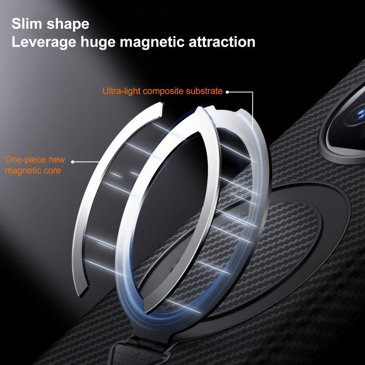 For Huawei Mate X6 SULADA Kevlar Texture MagSafe Magnetic Holder Phone Case(Black) - Huawei Cases by SULADA | Online Shopping South Africa | PMC TechLife | Buy Now Pay Later Mobicred