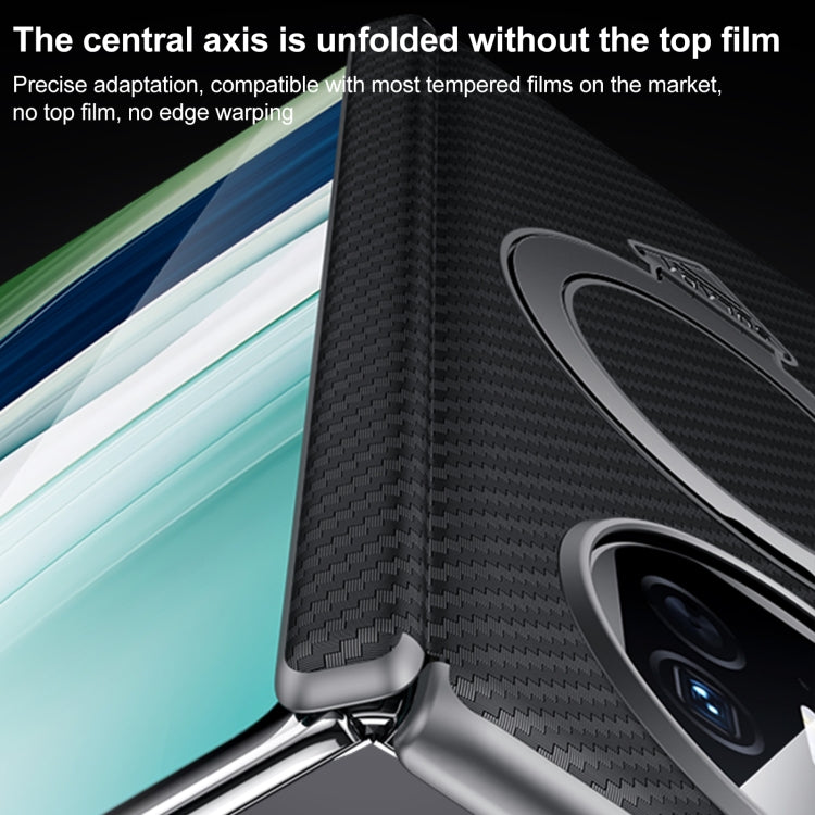 For Huawei Mate X6 SULADA Kevlar Texture MagSafe Magnetic Holder Phone Case(Black) - Huawei Cases by SULADA | Online Shopping South Africa | PMC TechLife | Buy Now Pay Later Mobicred