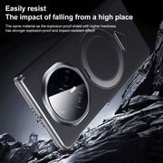 For Honor Magic V3 SULADA Top Grain Leather MagSafe Magnetic Holder Phone Case(Brown)