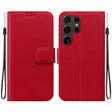 For Samsung Galaxy S25 Ultra 5G Ultra-thin Voltage Magnetic Buckle Leather Phone Case(Red) - Galaxy S25 Ultra 5G Cases by PMC TechLife | Online Shopping South Africa | PMC TechLife | Buy Now Pay Later Mobicred
