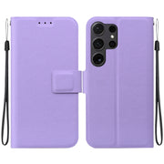 For Samsung Galaxy S25 Ultra 5G Ultra-thin Voltage Magnetic Buckle Leather Phone Case(Purple)