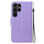 For Samsung Galaxy S25 Ultra 5G Ultra-thin Voltage Magnetic Buckle Leather Phone Case(Purple)