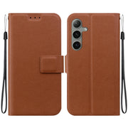 For Samsung Galaxy S25+ 5G Ultra-thin Voltage Magnetic Buckle Leather Phone Case(Brown)