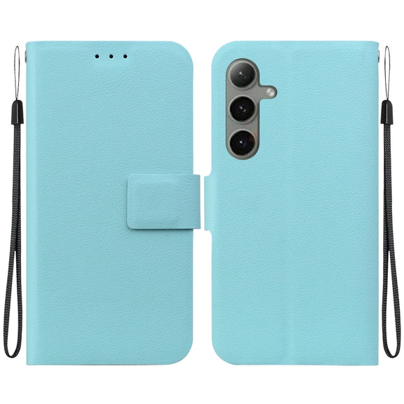 For Samsung Galaxy S25+ 5G Ultra-thin Voltage Magnetic Buckle Leather Phone Case(Green)
