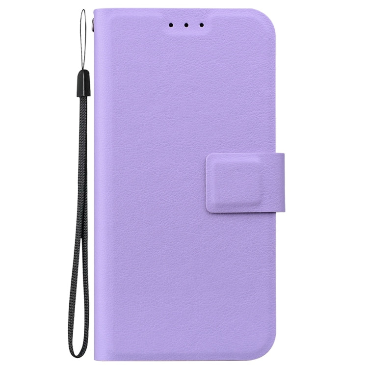 For Samsung Galaxy S25 5G Ultra-thin Voltage Magnetic Buckle Leather Phone Case(Purple) - Galaxy S25 5G Cases by PMC TechLife | Online Shopping South Africa | PMC TechLife | Buy Now Pay Later Mobicred