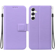 For Samsung Galaxy S25 5G Ultra-thin Voltage Magnetic Buckle Leather Phone Case(Purple)