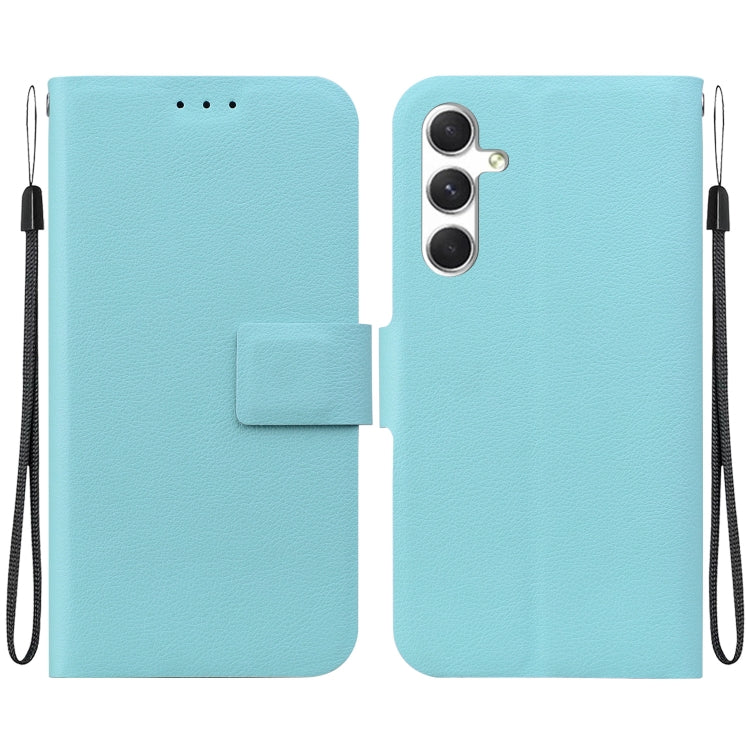 For Samsung Galaxy S25 5G Ultra-thin Voltage Magnetic Buckle Leather Phone Case(Green) - Galaxy S25 5G Cases by PMC TechLife | Online Shopping South Africa | PMC TechLife | Buy Now Pay Later Mobicred