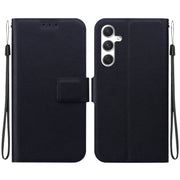 For Samsung Galaxy S25 5G Ultra-thin Voltage Magnetic Buckle Leather Phone Case(Black)
