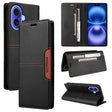 For iPhone 16 GQUTROBE G01 RFID Anti-theft Leather Phone Case(Black) - iPhone 16 Cases by GQUTROBE | Online Shopping South Africa | PMC Jewellery | Buy Now Pay Later Mobicred