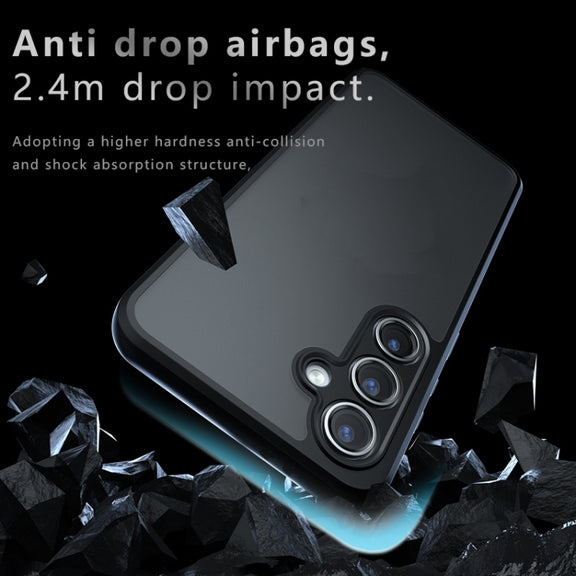 For Samsung Galaxy S25+ 5G Armor Precise Hole PC Hybrid TPU Phone Case(Transparent)