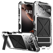 For iPhone 16 Pro R-JUST Life Water-resistant Dustproof Shockproof Phone Case(Silver)
