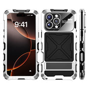 For iPhone 16 Pro R-JUST Life Water-resistant Dustproof Shockproof Phone Case(Silver)
