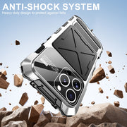 For iPhone 16 Pro R-JUST Life Water-resistant Dustproof Shockproof Phone Case(Silver)