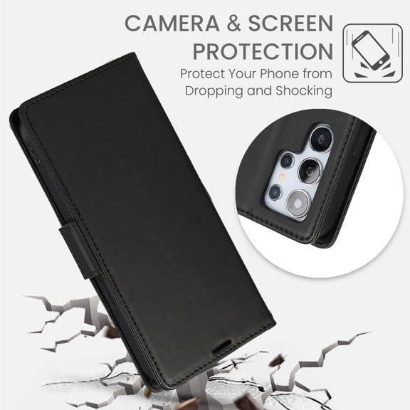For Samsung Galaxy S25 Ultra 5G Side Buckle RFID Anti-theft Leather Phone Case(Black)