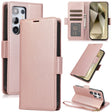 For Samsung Galaxy S25 Ultra 5G Side Buckle RFID Anti-theft Leather Phone Case(Rose Gold) - Galaxy S25 Ultra 5G Cases by PMC TechLife | Online Shopping South Africa | PMC TechLife | Buy Now Pay Later Mobicred