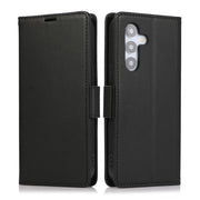 For Samsung Galaxy S25+ / S24+ 5G Side Buckle RFID Anti-theft Leather Phone Case(Black)