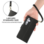For Samsung Galaxy S25+ / S24+ 5G Side Buckle RFID Anti-theft Leather Phone Case(Black)