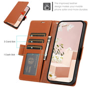 For Samsung Galaxy S25+ / S24+ 5G Side Buckle RFID Anti-theft Leather Phone Case(Brown)