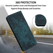 For Samsung Galaxy S25+ 5G Retro Elephant Embossed Leather Phone Case(Green)