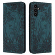 For Samsung Galaxy S25 5G Retro Elephant Embossed Leather Phone Case(Green) - Galaxy S25 5G Cases by PMC Jewellery | Online Shopping South Africa | PMC Jewellery | Buy Now Pay Later Mobicred