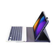 For Xiaomi Pad 7 / 7 Pro 11.2 inch A0N13 Ultra-thin Detachable Bluetooth Keyboard Leather Tablet Case(Lavender White)