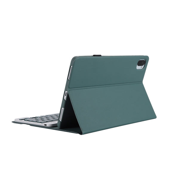 For Xiaomi Pad 7 / 7 Pro 11.2 inch A0N13 Ultra-thin Detachable Bluetooth Keyboard Leather Tablet Case(Dark Green)