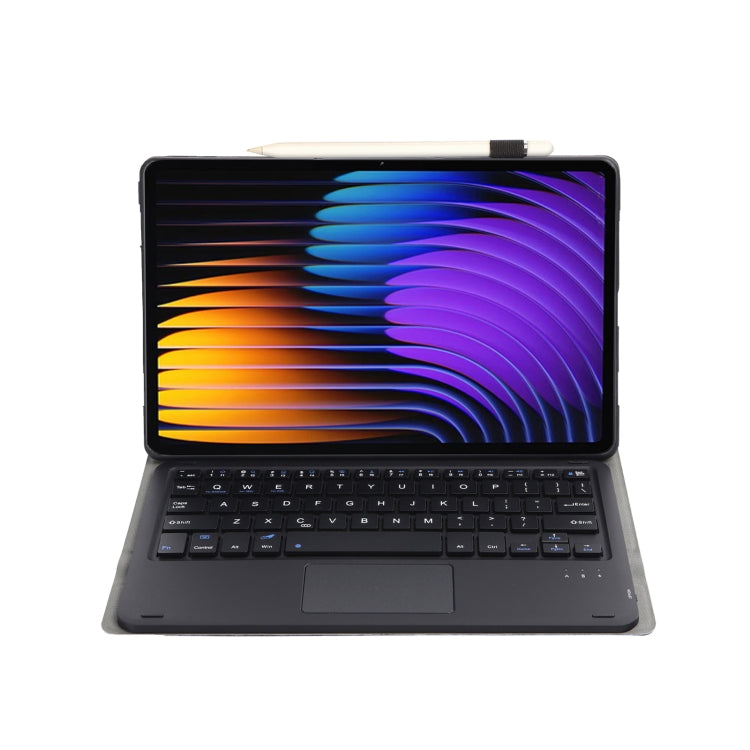 For Xiaomi Pad 7 / 7 Pro 11.2 inch A0N13-A Ultra-thin Detachable Bluetooth Keyboard Leather Tablet Case with Touchpad(Black) - free shipping - PMC Jewellery - Order now!