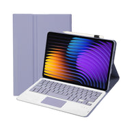 For Xiaomi Pad 7 / 7 Pro 11.2 inch A0N13-A Ultra-thin Detachable Bluetooth Keyboard Leather Tablet Case with Touchpad(Lavender White)