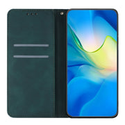 For Samsung Galaxy S25+ 5G Ethnic Embossed Adsorption Leather Phone Case(Blue)