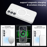 For Samsung Galaxy S25 5G Terminator MagSafe Magnetic Phone Case(Glitter White)