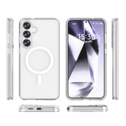 For Samsung Galaxy S25 5G Terminator MagSafe Magnetic Phone Case(Transparent)