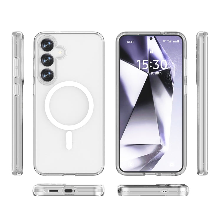 For Samsung Galaxy S25+ 5G Terminator MagSafe Magnetic Phone Case(Transparent)
