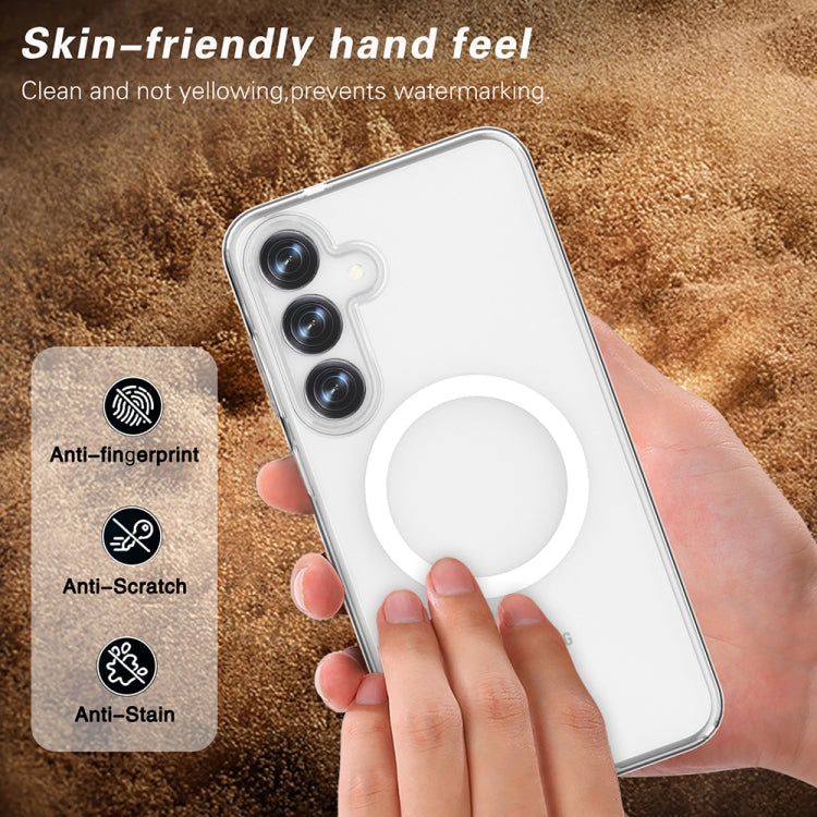 For Samsung Galaxy S25+ 5G Terminator MagSafe Magnetic Phone Case(Transparent)