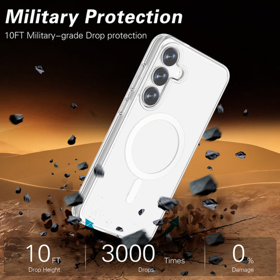 For Samsung Galaxy S25+ 5G Terminator MagSafe Magnetic Phone Case(Transparent)