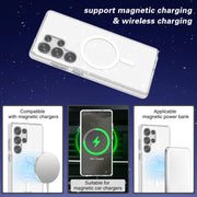 For Samsung Galaxy S25 Ultra 5G Terminator MagSafe Magnetic Phone Case(Glitter White)