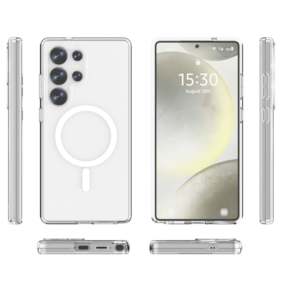 For Samsung Galaxy S25 Ultra 5G Terminator MagSafe Magnetic Phone Case(Transparent)