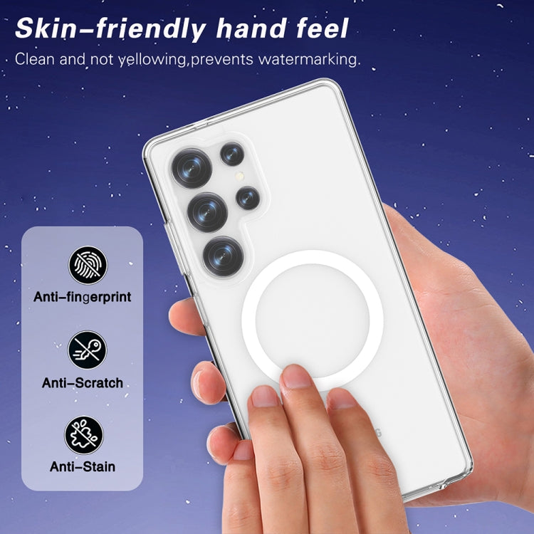 For Samsung Galaxy S25 Ultra 5G Terminator MagSafe Magnetic Phone Case(Transparent)