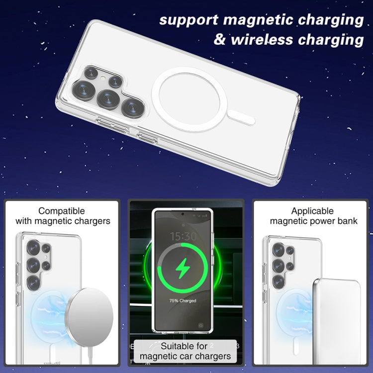 For Samsung Galaxy S25 Ultra 5G Terminator MagSafe Magnetic Phone Case(Transparent)